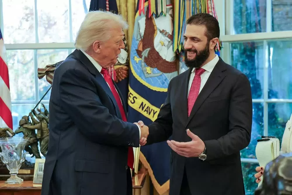 Chuyến thăm lịch sử của Tổng thống lâm thời Syria Ahmed al-Sharaa tới Mỹ mở ra giai đoạn mới của quan hệ song phương. (Nguồn: JIJI)