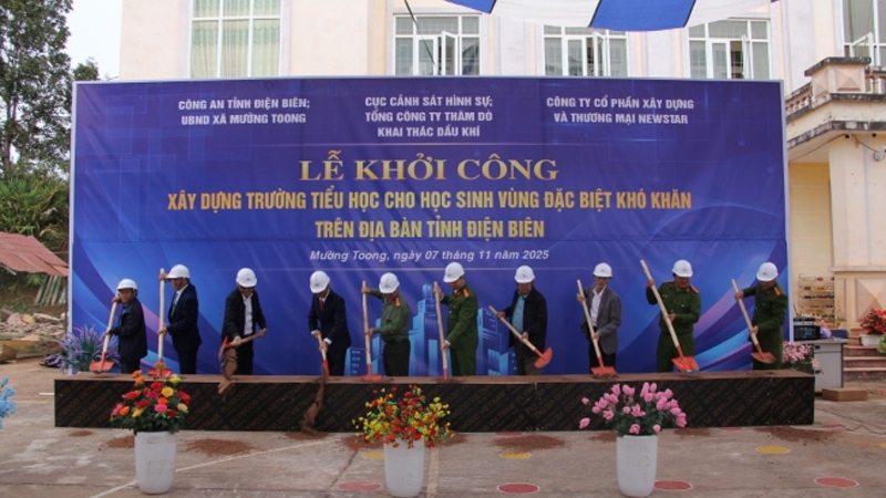 Lễ khởi công xây dựng Trường Tiểu học bản Huổi Lếch, Điện Biên do PVEP tài trợ