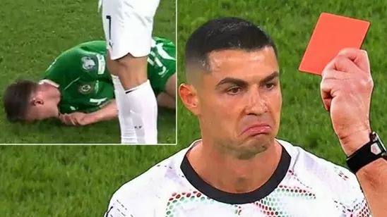 Ronaldo nhận phạt thẻ đỏ nhiều gấp 4 lần Messi
