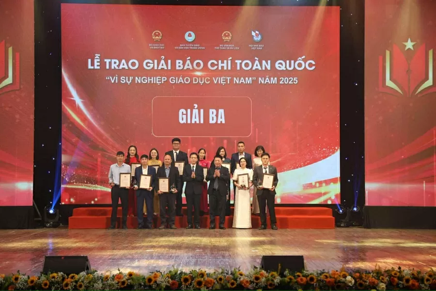 Vinh danh 60 tác phẩm đoạt giải Giải báo chí toàn quốc Vì sự nghiệp giáo dục Việt Nam năm 2025