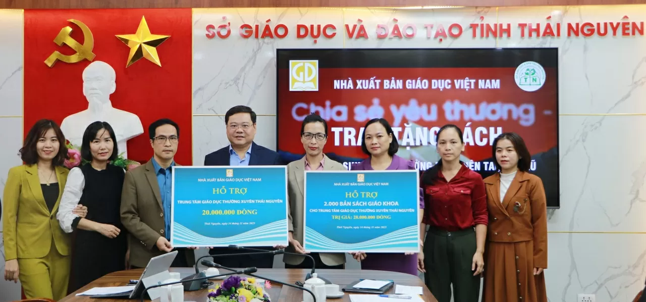NXB Giáo dục Việt Nam hỗ trợ sách giáo khoa cho Thái Nguyên sau bão