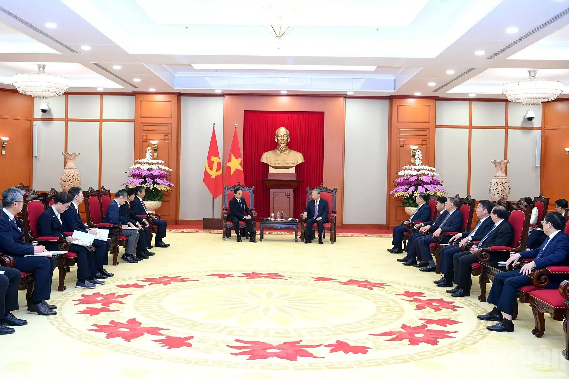 Tổng Bí thư Tô Lâm tiếp Thống đốc tỉnh Kanagawa Kuroiwa Yuji