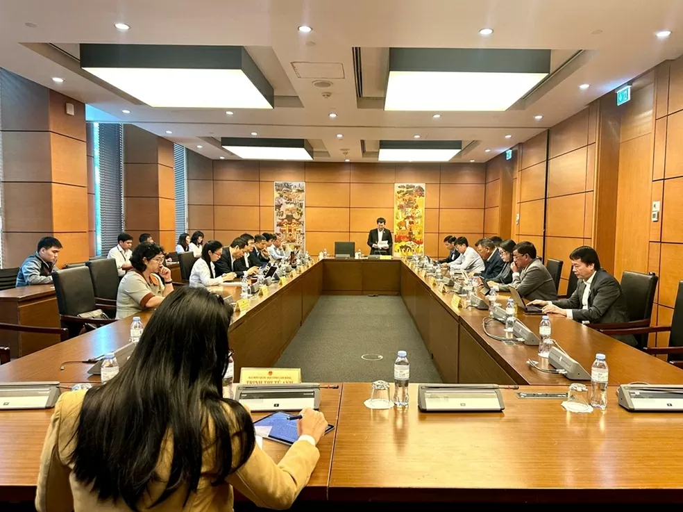 Toàn cảnh phiên thảo luận tại Tổ 7 về Nghị quyết 71. (Nguồn: Quốc hội) Toàn cảnh phiên thảo luận tại Tổ 7 về Nghị quyết 71. (Nguồn: Quốc hội)