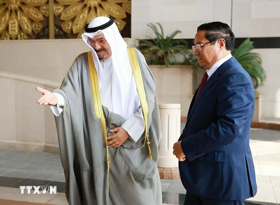 Lễ đón chính thức Thủ tướng Phạm Minh Chính tại Kuwait