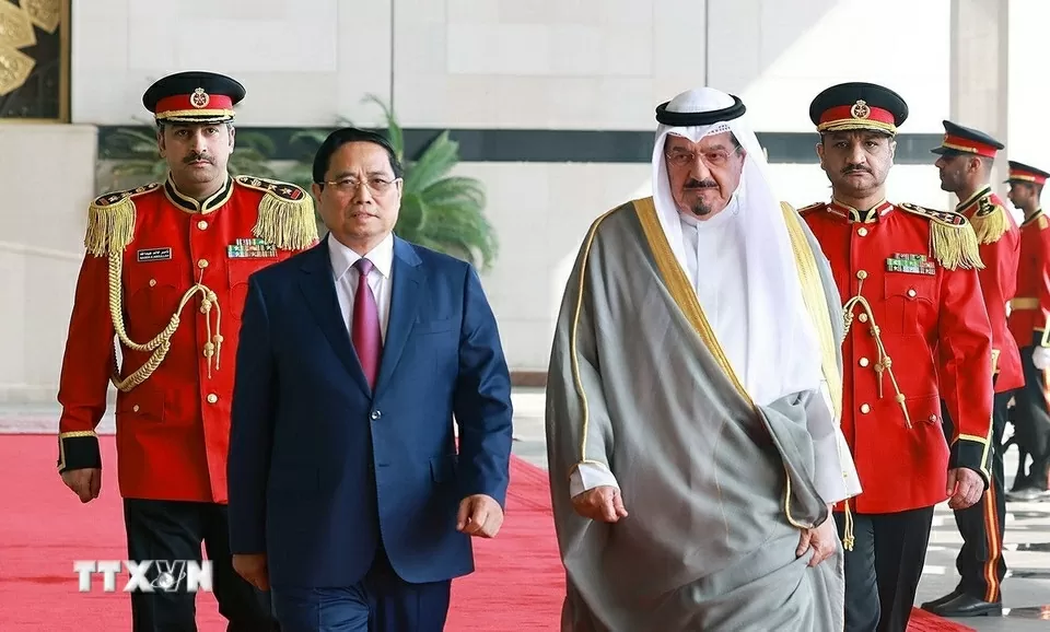Lễ đón chính thức Thủ tướng Phạm Minh Chính tại Kuwait Lễ đón chính thức Thủ tướng Phạm Minh Chính tại Kuwait