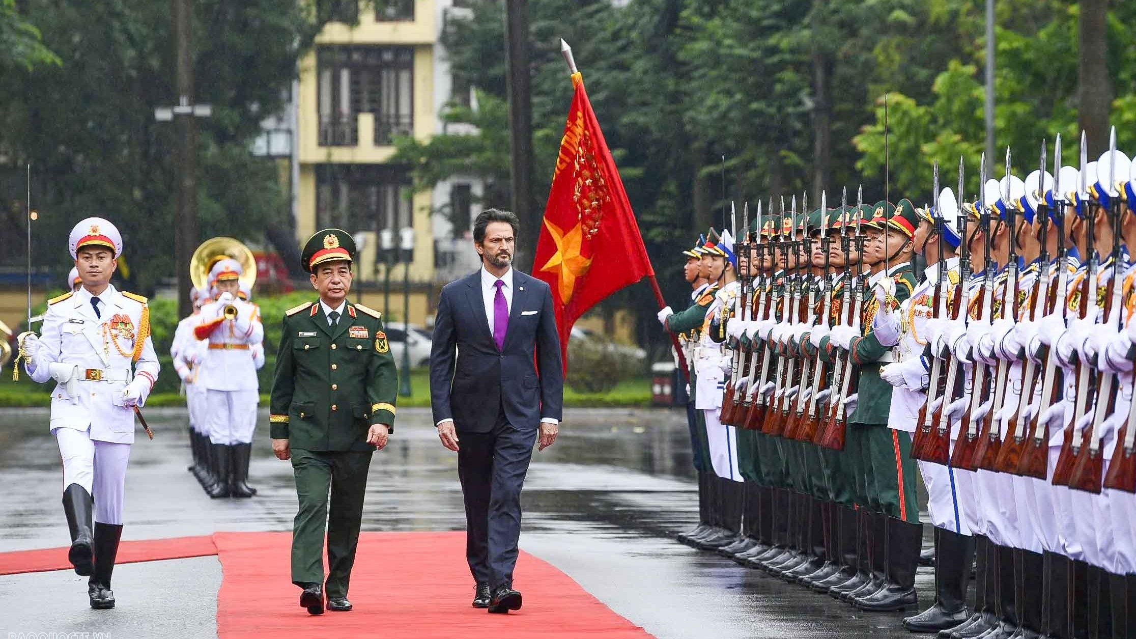 Đại tướng Phan Văn Giang đón, hội đàm với Phó Thủ tướng, Bộ trưởng Bộ Quốc phòng Slovakia