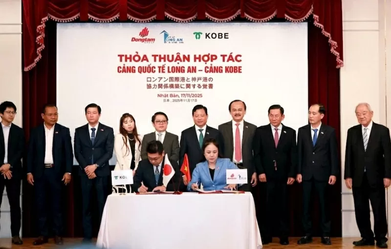 Hai cảng Long An và Kobe thiết lập quan hệ đối tác chiến lược về hạ tầng logistics