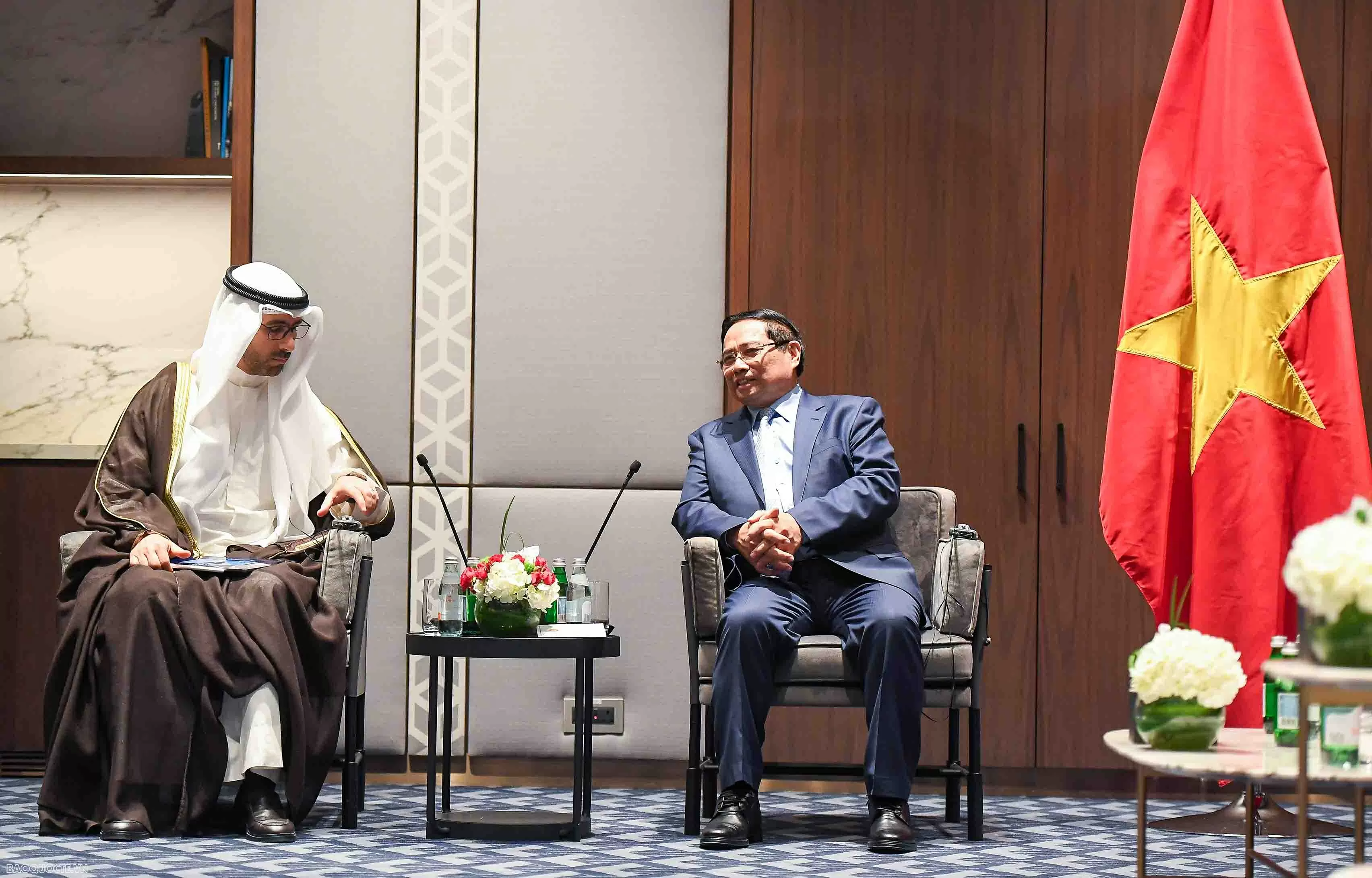 Thủ tướng Phạm Minh Chính thúc đẩy hợp tác với doanh nghiệp dầu khí Kuwait Thủ tướng Phạm Minh Chính thúc đẩy hợp tác với doanh nghiệp dầu khí Kuwait