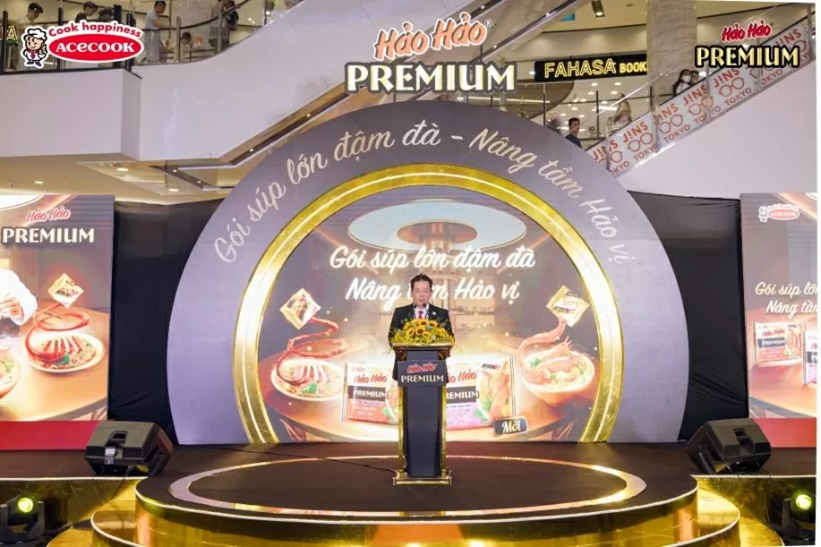 Ông Shimamura Masafumi - Giám đốc khối Marketing của Acecook chia sẻ tại sự kiện. Ông Shimamura Masafumi - Giám đốc khối Marketing của Acecook chia sẻ tại sự kiện.