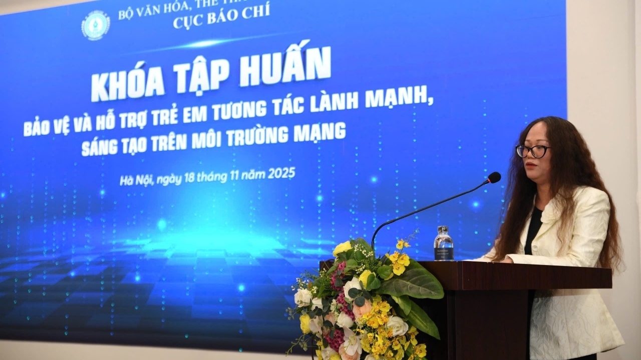 Nâng cao năng lực của truyền thông trong bảo vệ trẻ em trên không gian mạng