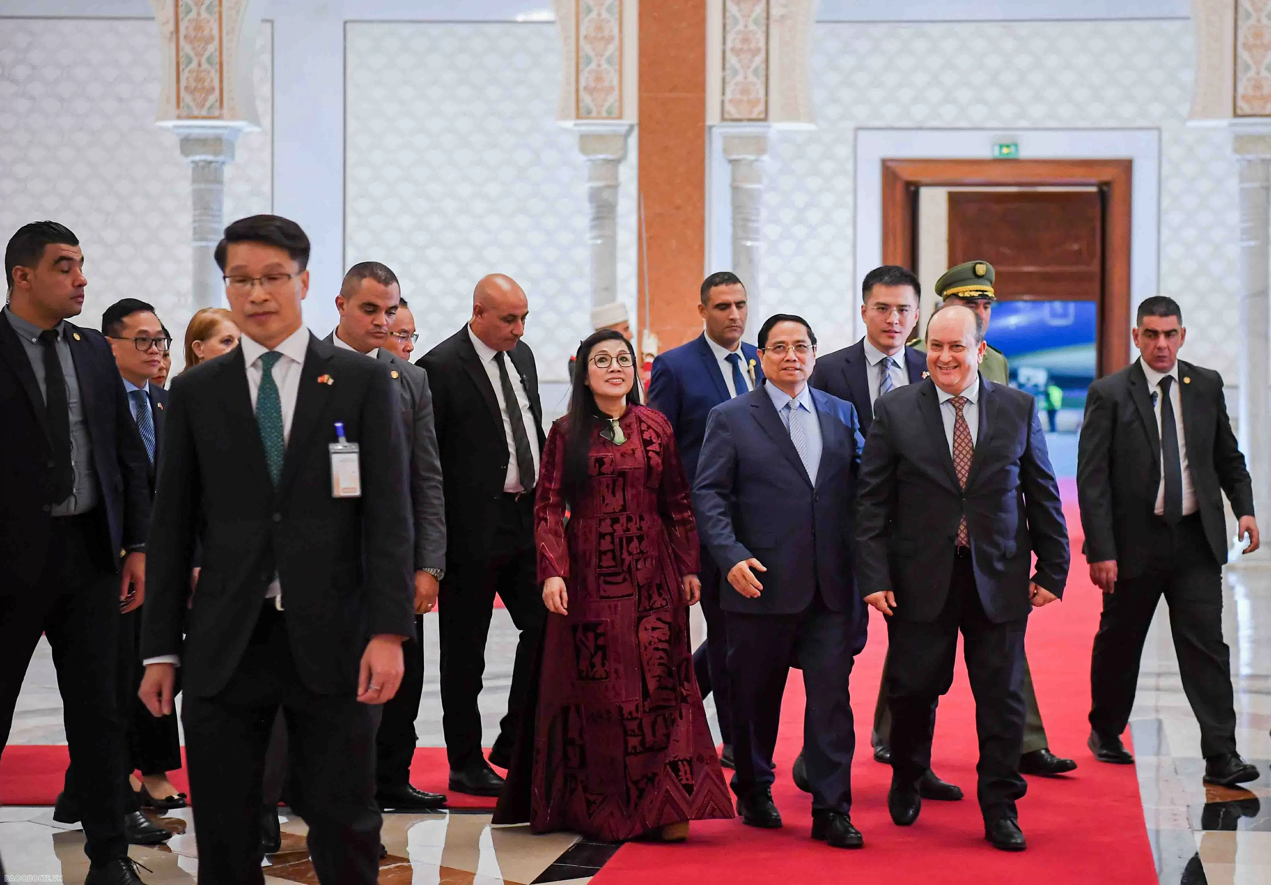 Lễ đón chính thức Thủ tướng Phạm Minh Chính và Phu nhân thăm chính thức Algeria