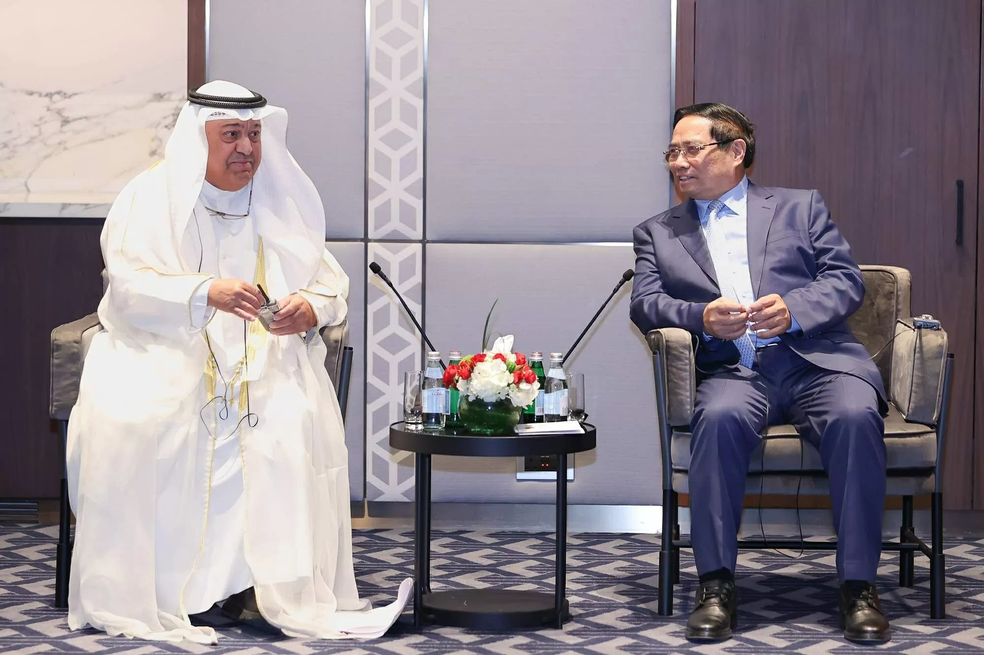 Thủ tướng Phạm Minh Chính thúc đẩy hợp tác với doanh nghiệp dầu khí Kuwait Thủ tướng Phạm Minh Chính thúc đẩy hợp tác với doanh nghiệp dầu khí Kuwait