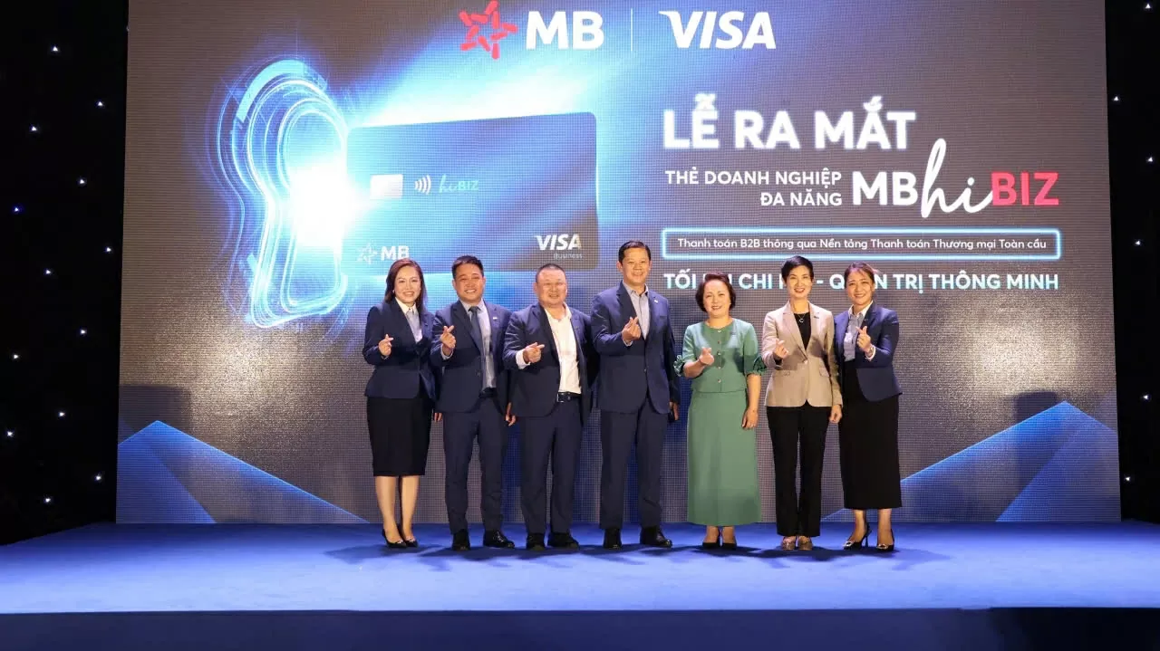 MB ra mắt thẻ doanh nghiệp thông minh MB Visa Hi BIZ mới, tăng ưu đãi vận hành, mở rộng năng lực giao thương quốc tế cho doanh nghiệp
