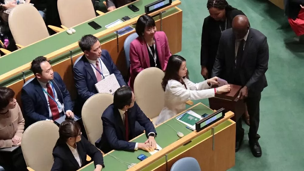 Việt Nam tái đắc cử vào Hội đồng Nhân quyền LHQ nhiệm kỳ 2026-2028 với số phiếu cao nhất nhóm châu Á – Thái Bình Dương. (Nguồn: Phái đoàn Việt Nam tại LHQ)