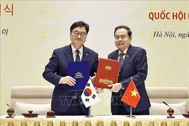 Việt Nam-Hàn Quốc nhất trí triển khai hiệu quả Biên bản ghi nhớ hợp tác mới giữa Quốc hội hai nước Việt Nam-Hàn Quốc nhất trí triển khai hiệu quả Biên bản ghi nhớ hợp tác mới giữa Quốc hội hai nước