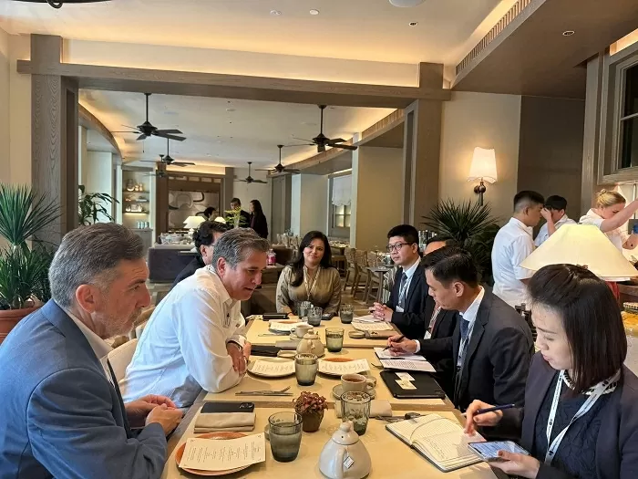 Thứ trưởng Ngoại giao Đặng Hoàng Giang tham dự Diễn đàn Kinh tế mới 2025 của Bloomberg tại Singapore