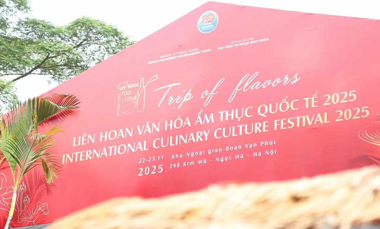 Liên hoan Ẩm thực Quốc tế 2025 do Cục Phục vụ Ngoại giao đoàn phối hợp với Cục Lễ tân Nhà nước, Vụ Thông tin và Báo chí, Báo Thế giới và Việt Nam cùng các cơ quan của Bộ ngoại giao tổ chức