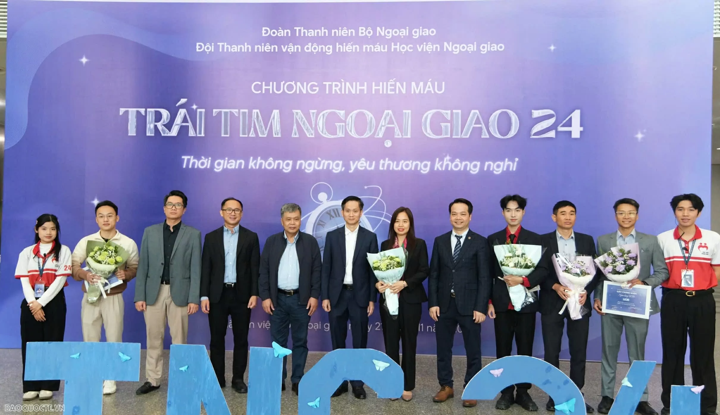 Ngày hội hiến máu Trái tim Ngoại giao: Nghĩa cử cao đẹp, lan tỏa trách nhiệm xã hội của tuổi trẻ Bộ Ngoại giao