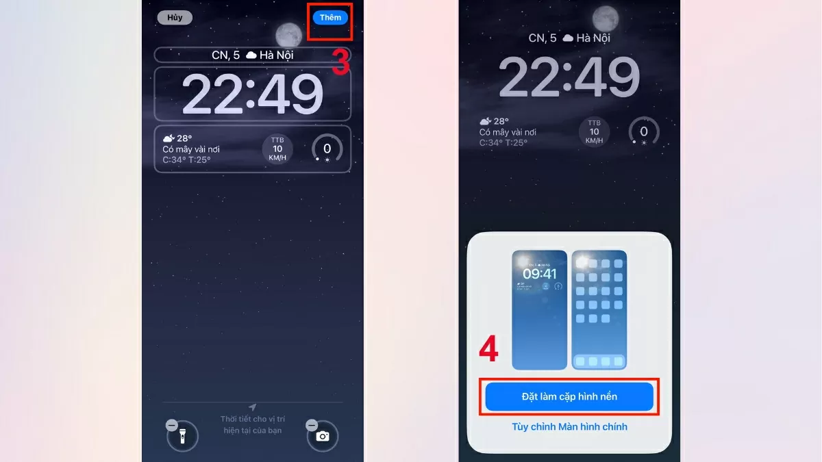 Áp dụng thay đổi.