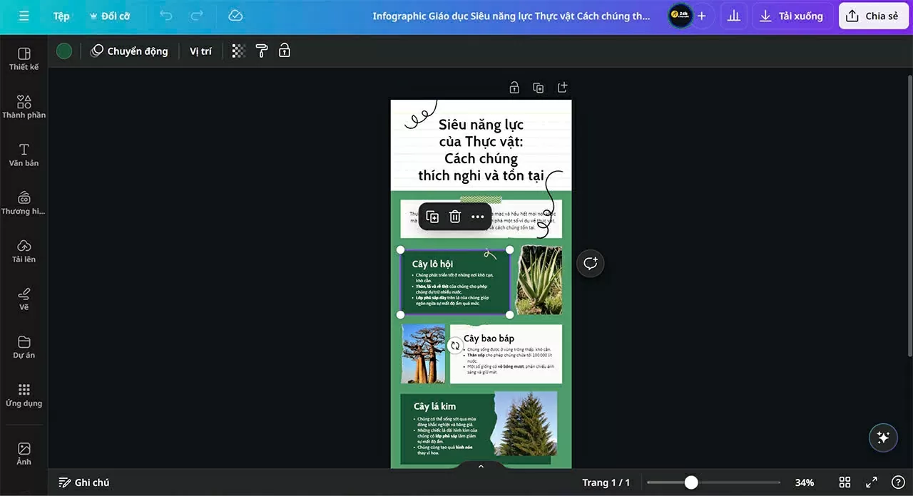 Khi file PDF đã được tải xong, bạn có thể bắt đầu chỉnh sửa.