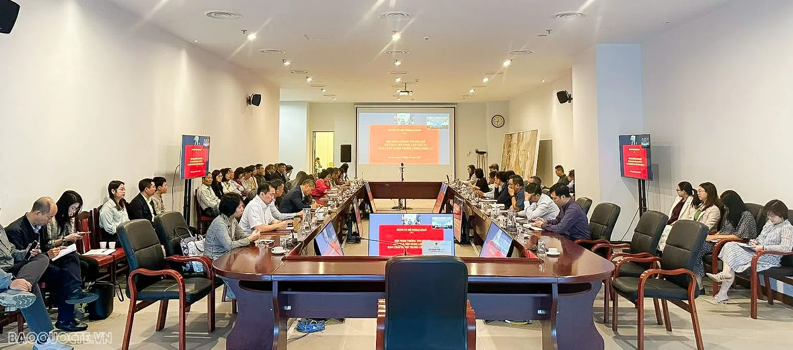 Đảng ủy Bộ Ngoại giao phổ biến, quán triệt kết quả Hội nghị Trung ương 14 Đảng ủy Bộ Ngoại giao phổ biến, quán triệt kết quả Hội nghị Trung ương 14