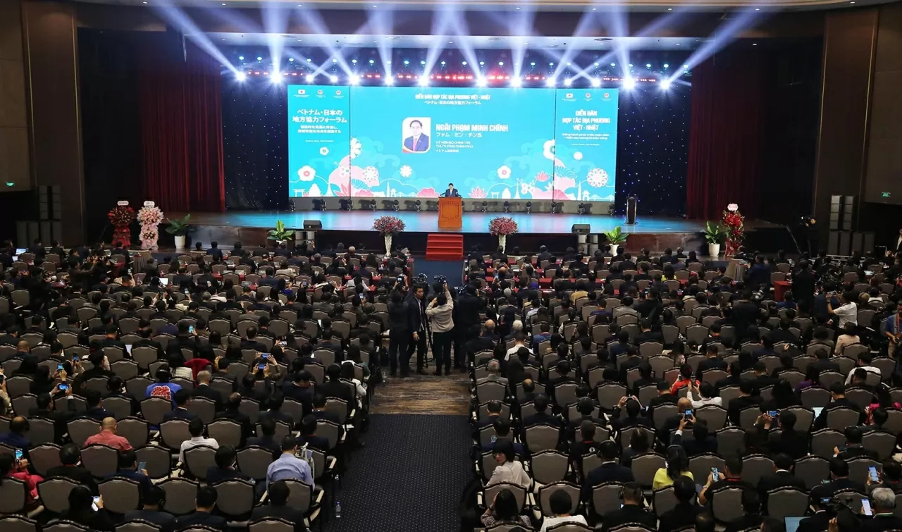 Thủ tướng Chính phủ Phạm Minh Chính phát biểu tại Diễn đàn. (Ảnh: Thành Long)