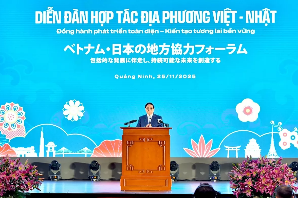 Thủ tướng Chính phủ Phạm Minh Chính dự Diễn đàn hợp tác địa phương Việt-Nhật; khơi dậy tinh thần ba cùng, hợp lực trí tuệ, làm việc nhiều hơn nữa