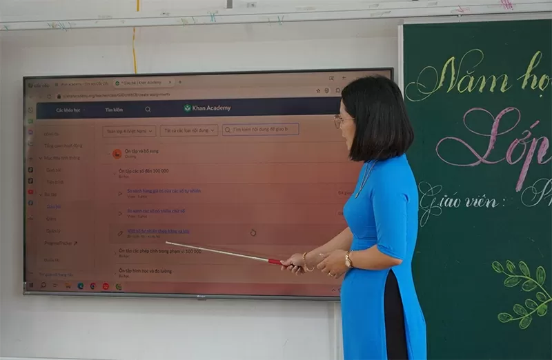 Ứng dụng AI vào trong giảng dạy giúp giáo viên có thêm thời gian để tương tác với học sinh.