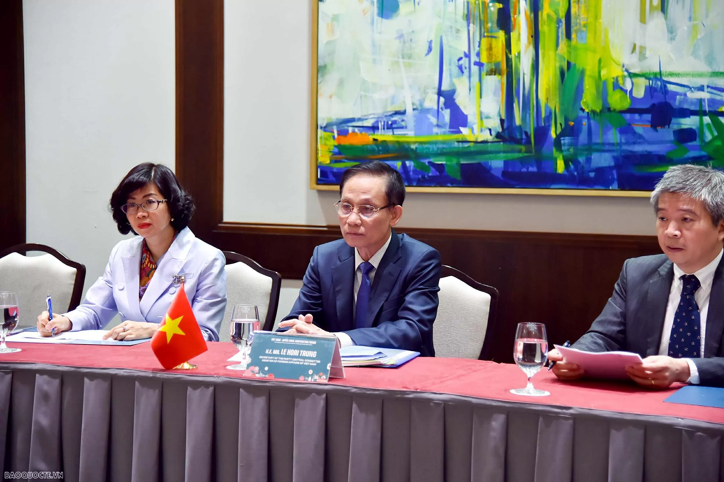 Bí thư Trung ương Đảng, Bộ trưởng Ngoại giao Lê Hoài Trung tiếp Thống đốc tỉnh Gunma, Nhật Bản Bí thư Trung ương Đảng, Bộ trưởng Ngoại giao Lê Hoài Trung tiếp Thống đốc tỉnh Gunma, Nhật Bản