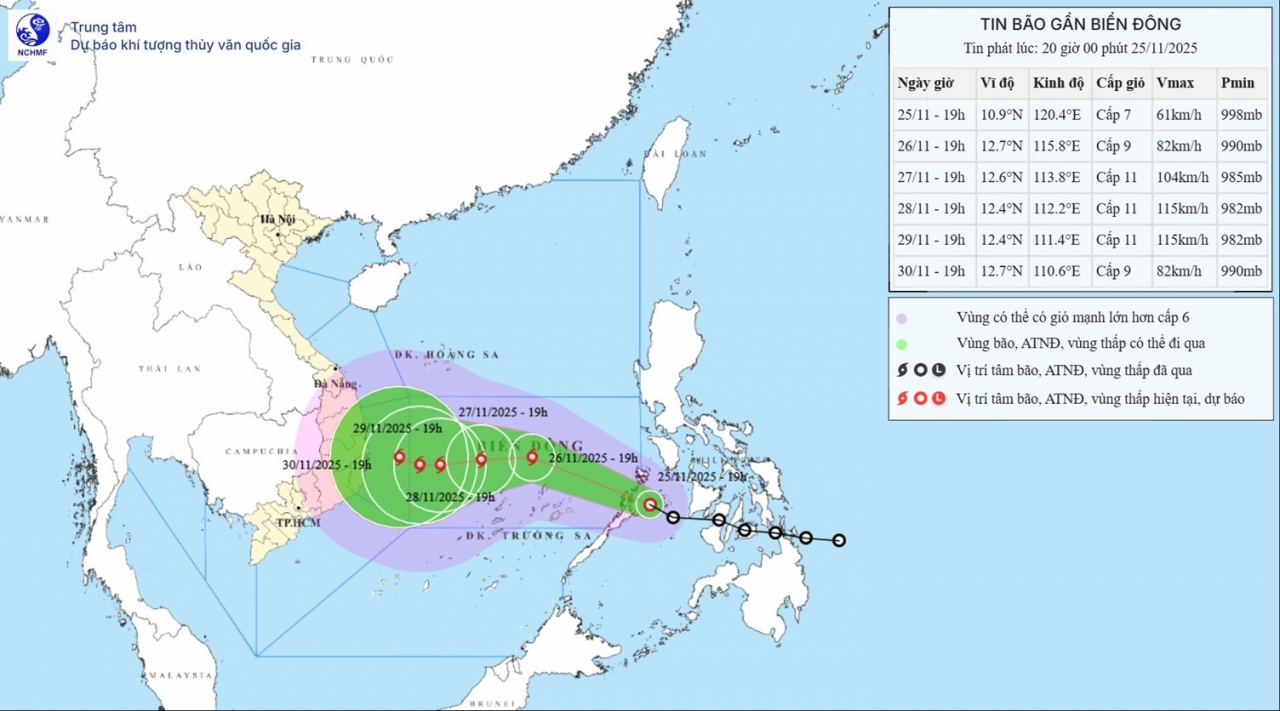 ap thap nhiet doi tren vung bien phia tay mien trung philippines manh thanh bao se di vao khu vuc giua bien dong