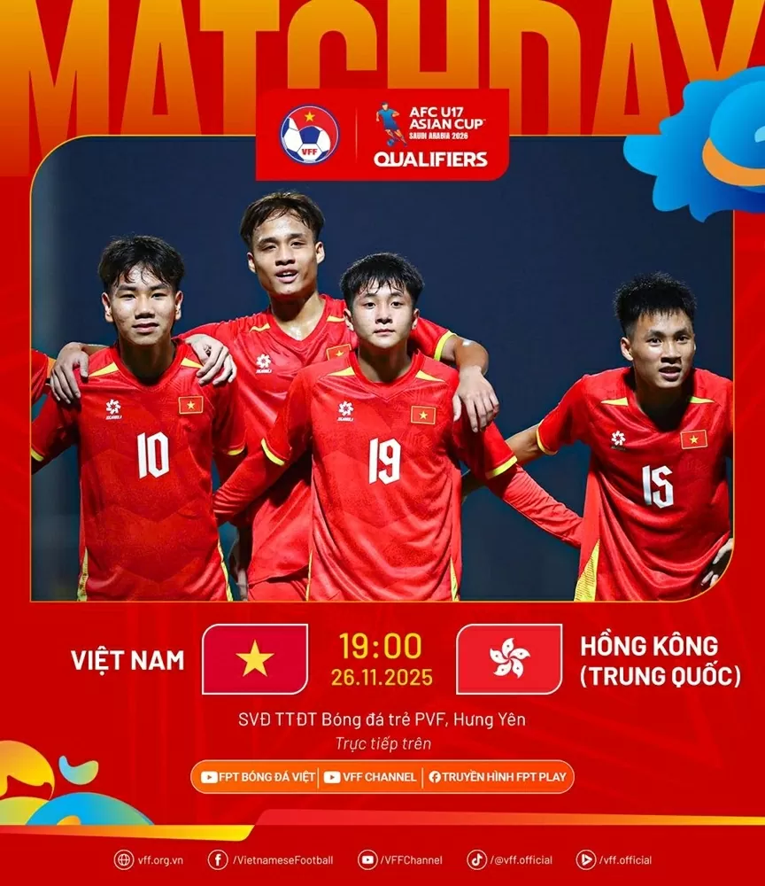 Nhận định trận đấu U17 Việt Nam vs U17 Hong Kong (Trung Quốc): Bảo đảm chiến thắng thứ ba