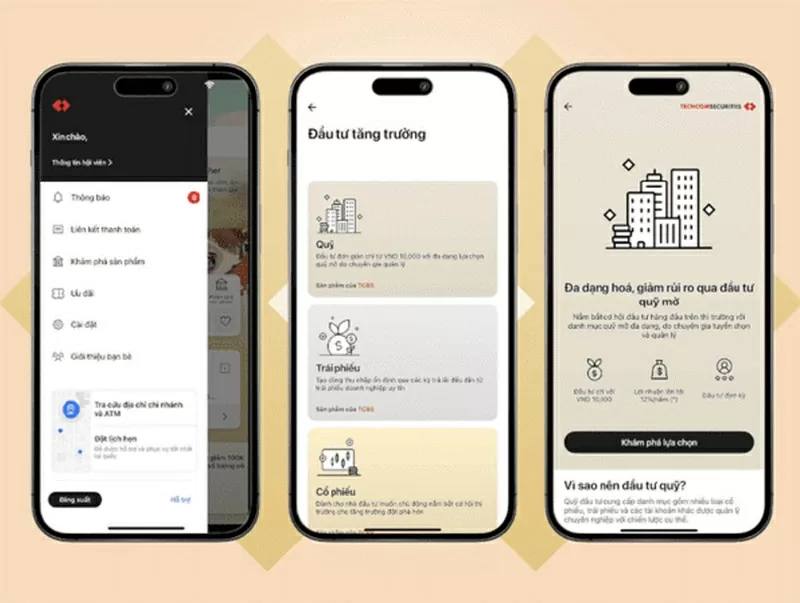 Đầu tư chứng chỉ quỹ đơn giản, an toàn trên Techcombank Mobile. Đầu tư chứng chỉ quỹ đơn giản, an toàn trên Techcombank Mobile.