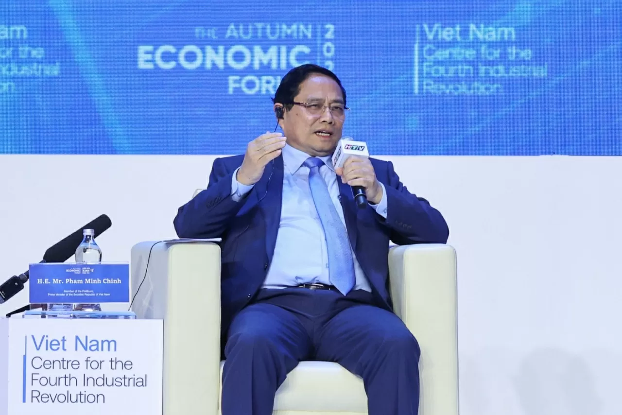 Thủ tướng Phạm Minh Chính đối thoại với WEF: Tầm nhìn 2045 và khát vọng chuyển đổi xanh - số của Việt Nam