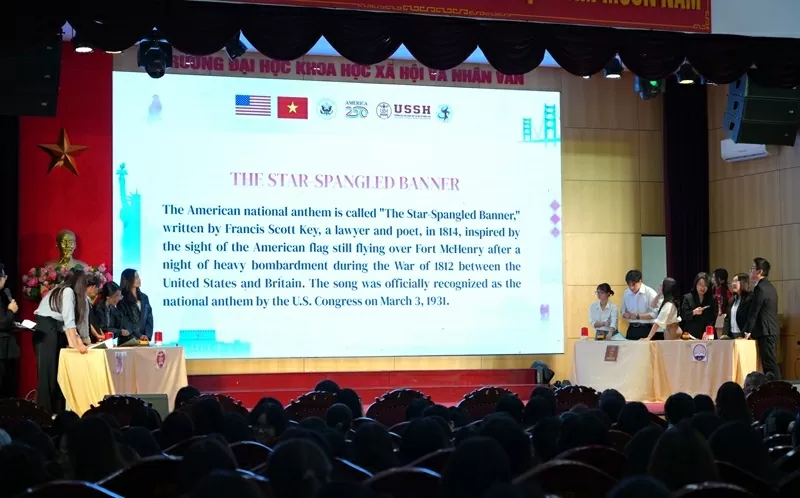 Khởi động chuỗi sự kiện Hoa Kỳ học và cuộc thi Exploring America 250 tại Trường Đại học Khoa học xã hội và nhân văn