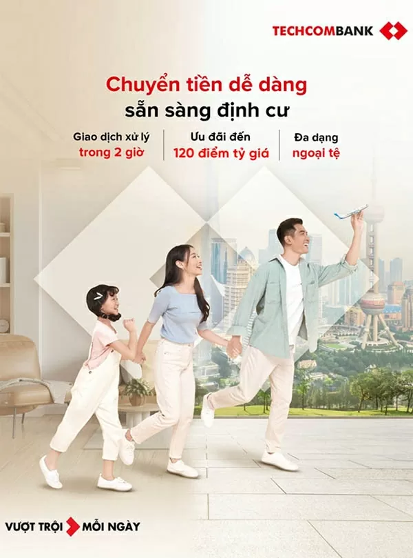 Sẵn sàng định cư quốc tế cùng Techcombank.