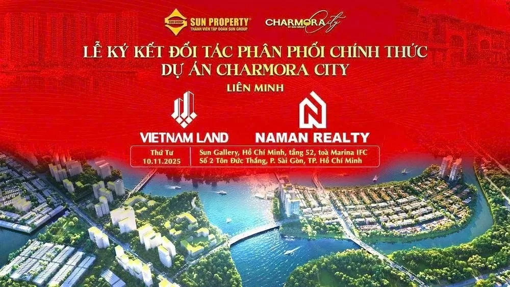 Vietnam Land chính thức đảm nhiệm vai trò đại lý phân phối Charmora City.