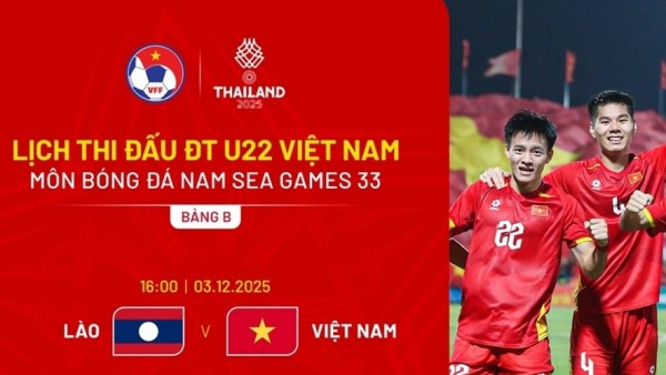 Lịch thi đấu của U22 Việt Nam tại môn bóng đá nam SEA Games 33