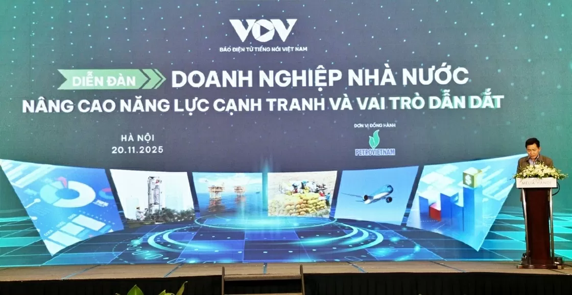 Đại diện Petrovietnam tại Diễn đàn “Doanh nghiệp nhà nước: nâng cao năng lực cạnh tranh và vai trò dẫn dắt” ngày 20/11.