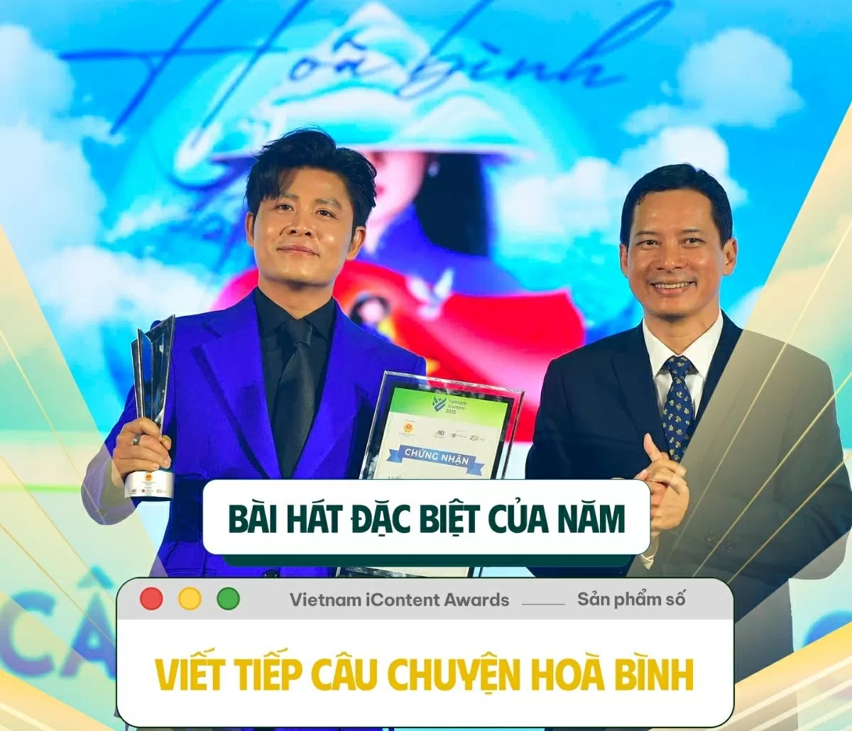 Vietnam iContent Awards 2025: Tôn vinh âm nhạc truyền cảm hứng
