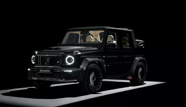 Điểm nhấn ấn tượng nhất trên bộ đôi SUV mui trần Brabus chính là bộ mui mềm cực kỳ phức tạp.