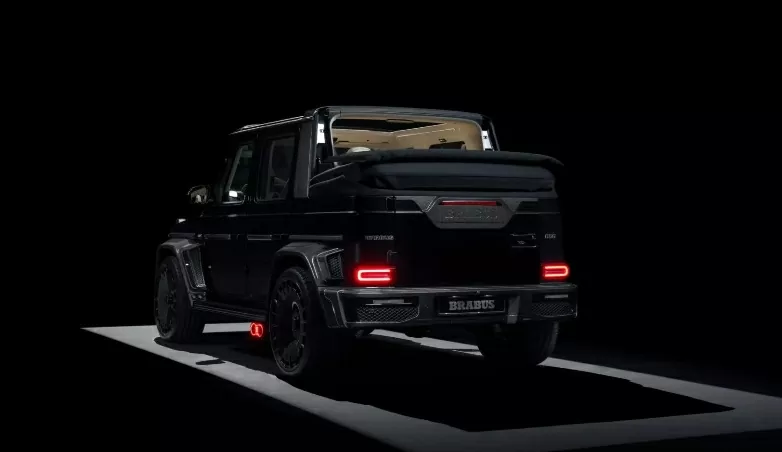 Thiết kế ngoại thất của Brabus 800 Cabrio gây ấn tượng mạnh với phần đuôi độc đáo. Thiết kế ngoại thất của Brabus 800 Cabrio gây ấn tượng mạnh với phần đuôi độc đáo.