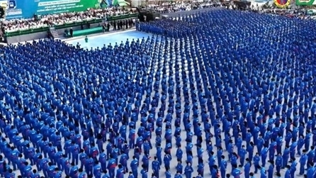 Màn đồng diễn võ nhạc Vovinam của 60.000 học sinh nhận kỷ lục kép thế giới và Việt Nam