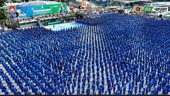 TP. Hồ Chí Minh: Màn đồng diễn võ nhạc Vovinam của 60.000 học sinh nhận kỷ lục kép thế giới và Việt Nam TP. Hồ Chí Minh: Màn đồng diễn võ nhạc Vovinam của 60.000 học sinh nhận kỷ lục kép thế giới và Việt Nam