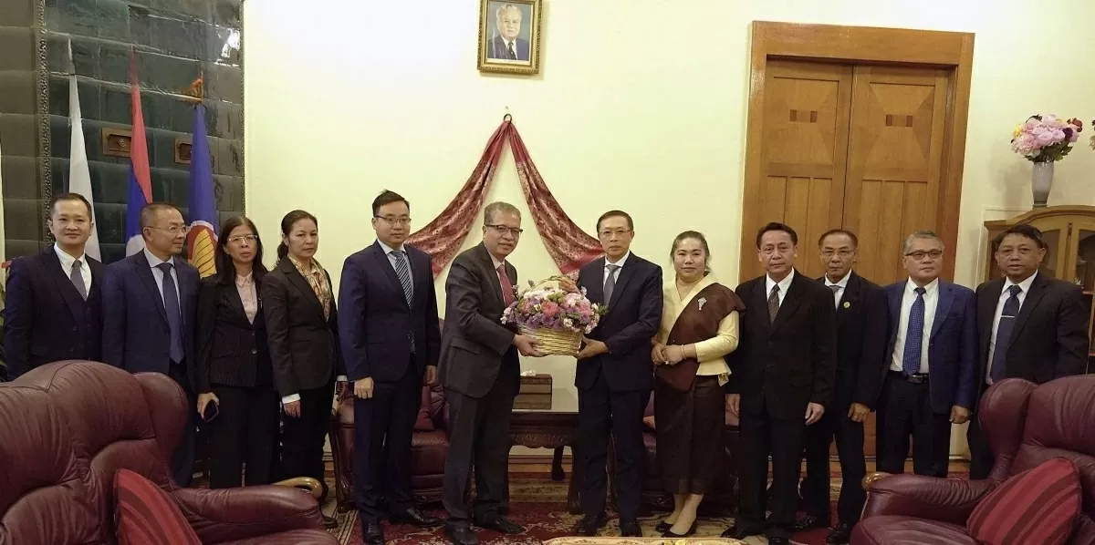 Đại sứ quán Việt Nam tại Nga chúc mừng Quốc khánh Lào