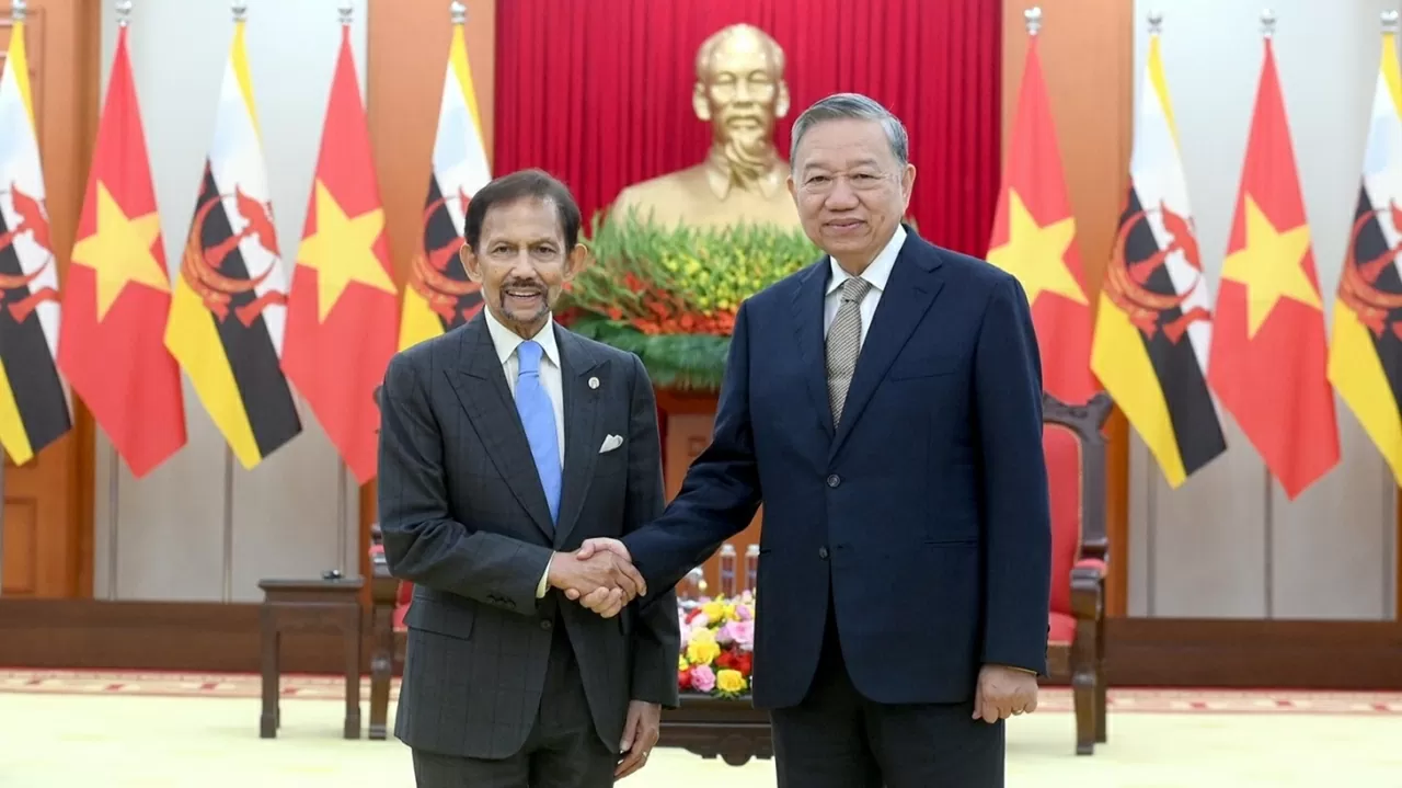 Tổng Bí thư Tô Lâm đã tiếp Quốc vương Brunei Darussalam Haji Hassanal Bolkiah