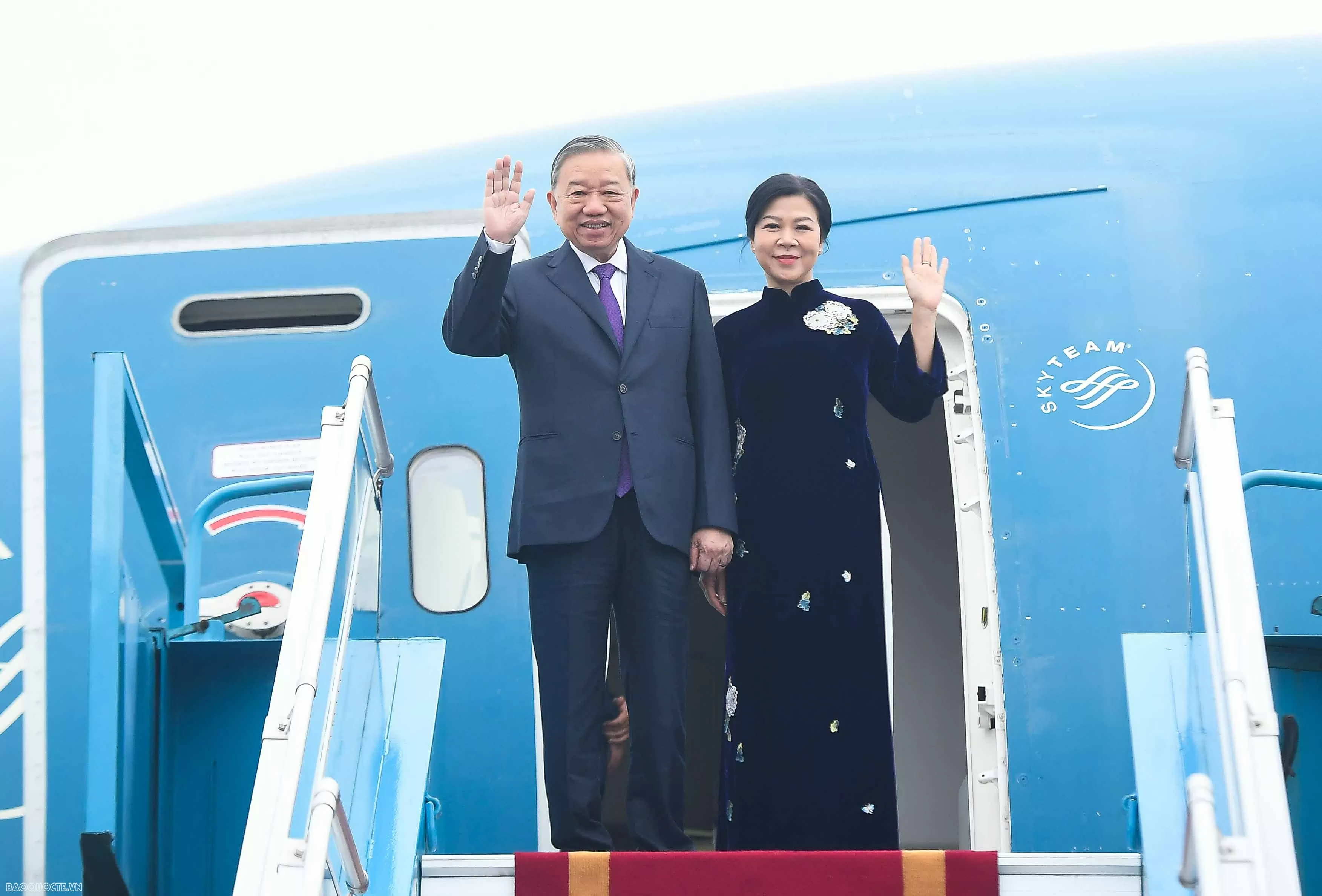 Tổng Bí thư Tô Lâm và Phu nhân lên đường thăm cấp Nhà nước Lào