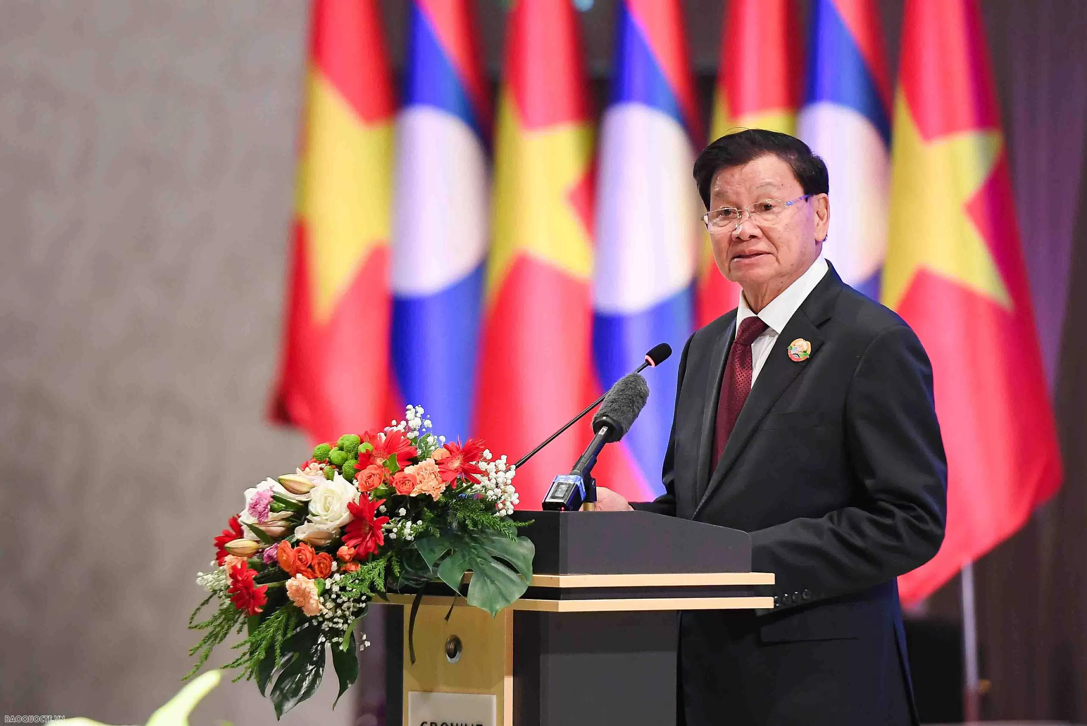 Chiêu đãi cấp Nhà nước Tổng Bí thư Tô Lâm và Phu nhân tại Lào