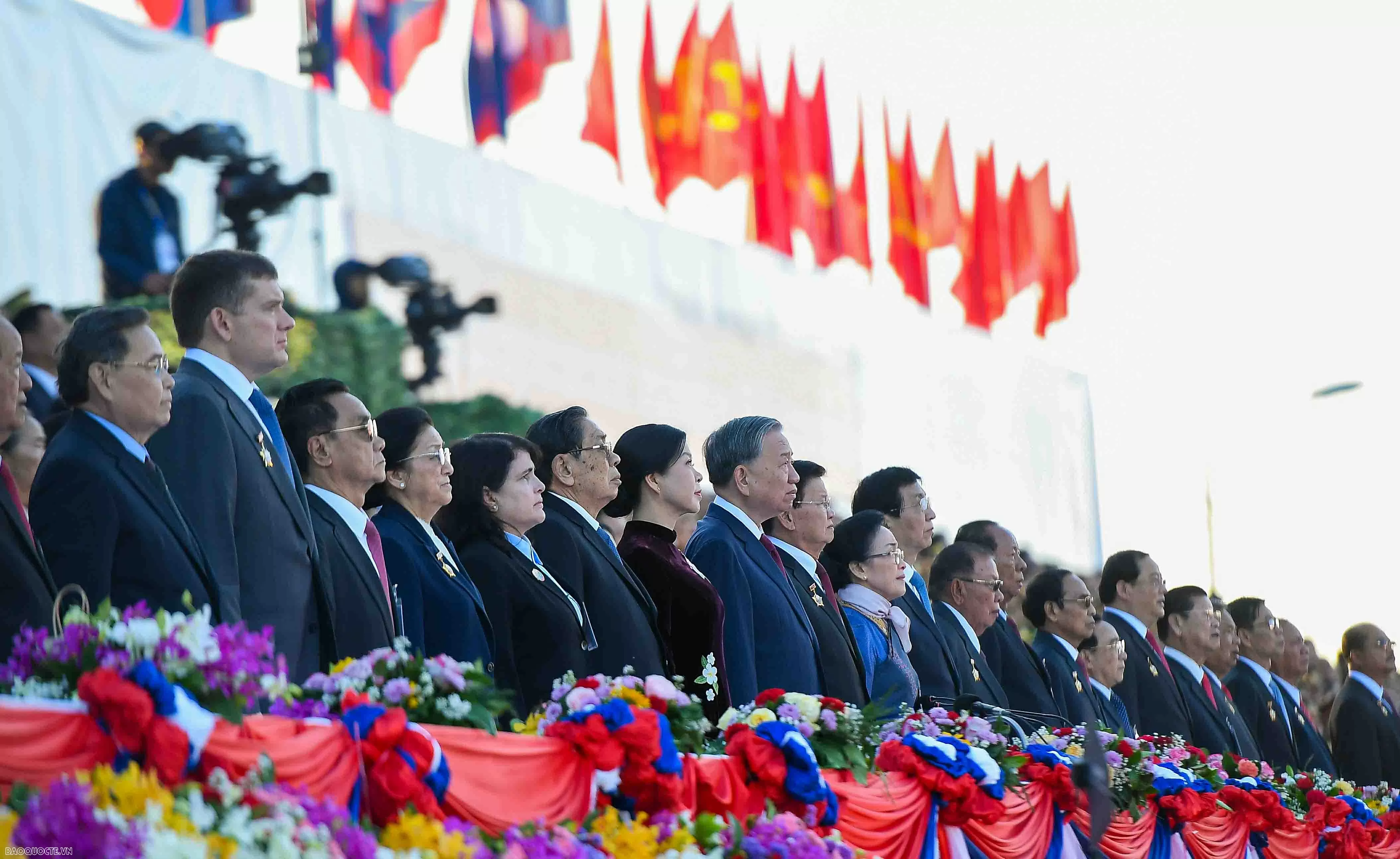 Tổng Bí thư Tô Lâm và Phu nhân dự Lễ kỷ niệm 50 năm Quốc khánh Lào
