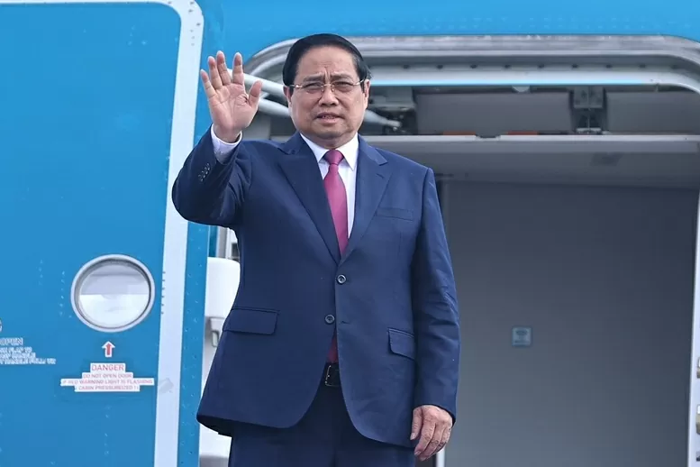 Thủ tướng Phạm Minh Chính bắt đầu chuyến công tác tại Lào