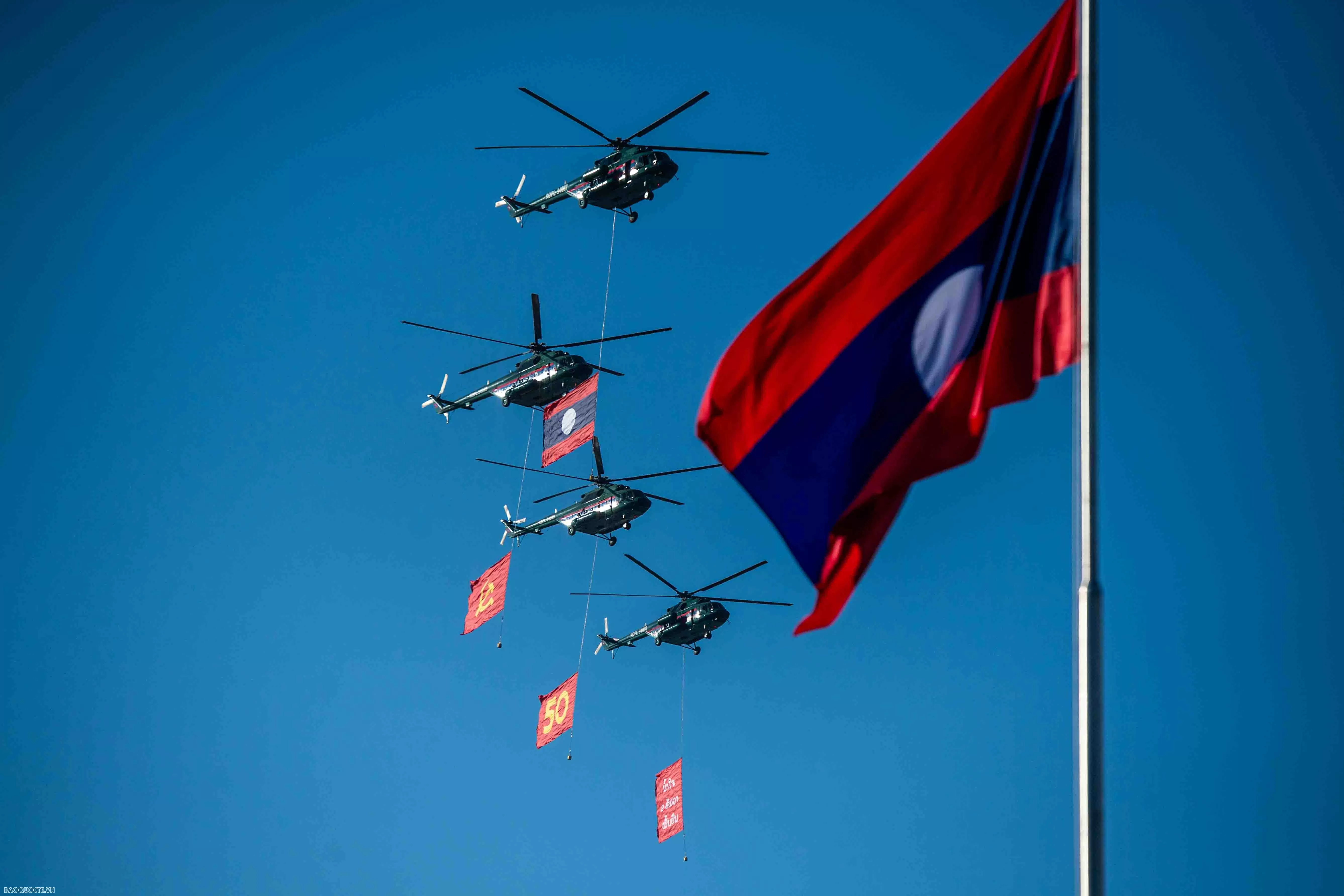 Tổng Bí thư Tô Lâm và Phu nhân dự Lễ kỷ niệm 50 năm Quốc khánh Lào